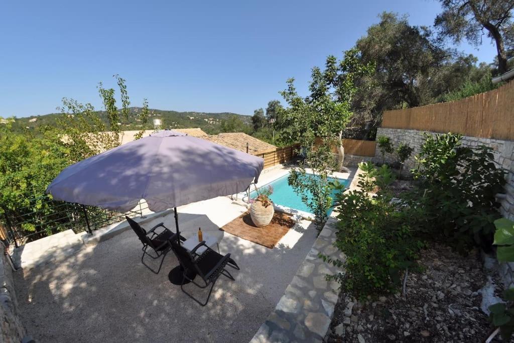 Villa Paxos Adamantia With Private Pool ไกออส ภายนอก รูปภาพ